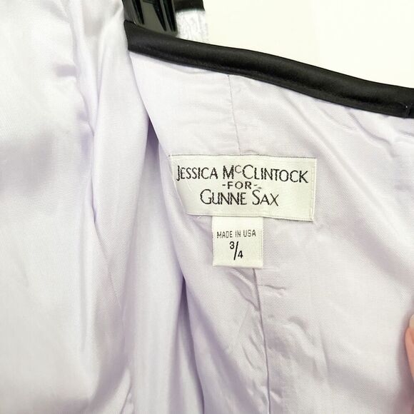 Gunne Sax Jessica McClintock Vintage Party Dress SZ 3/4 Strapless Tulle Prom NWT - Picture 6 of 8